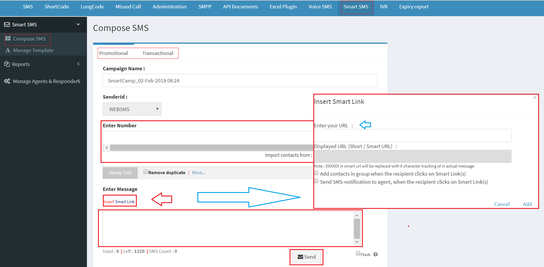 How to use SMSINDIAHUB Smart Sms Feature